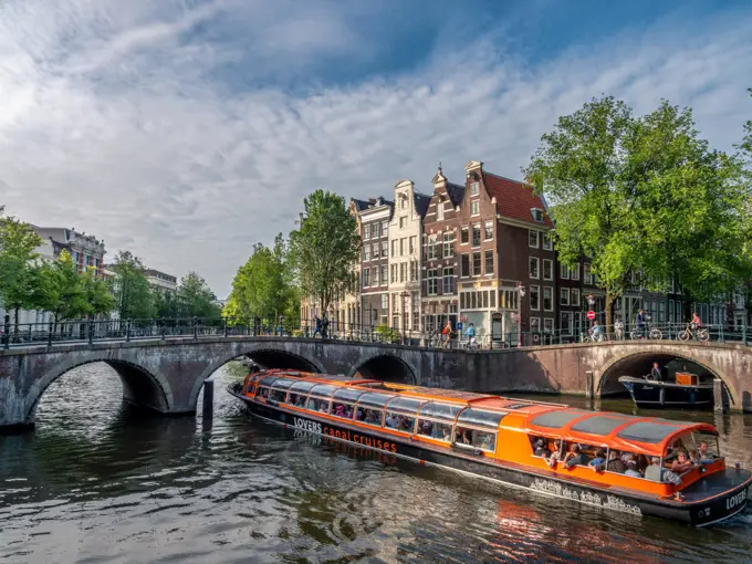 Keizersgracht and Leidsegracht in Amsterdam, Netherlands