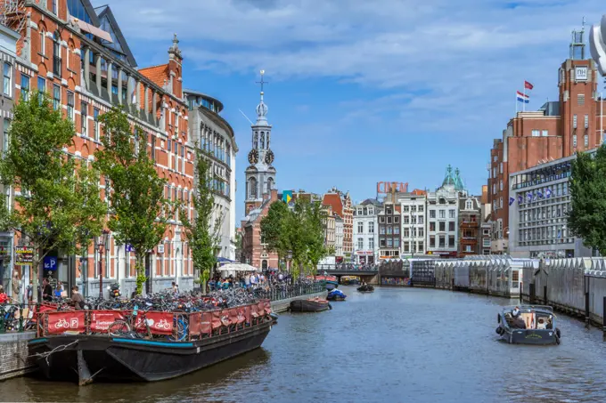 Munttoren Tower in Amsterdam, Netherlands