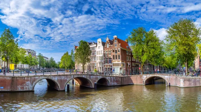 Keizersgracht and Leidsegracht in Amsterdam, Netherlands