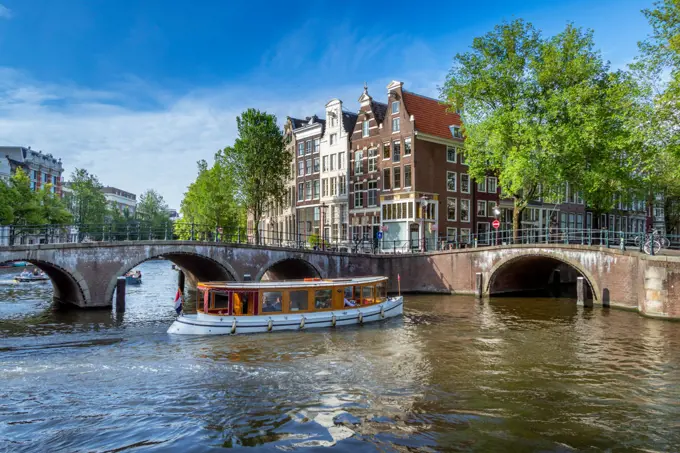 Keizersgracht and Leidsegracht in Amsterdam, Netherlands