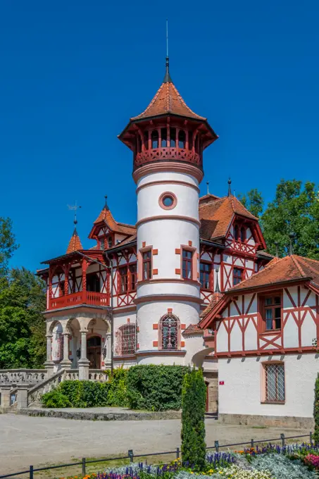 Little Castle in Herrsching at Ammersee, Bavaria, Germany