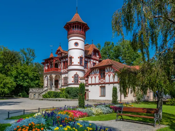 Little Castle in Herrsching at Ammersee, Bavaria, Germany