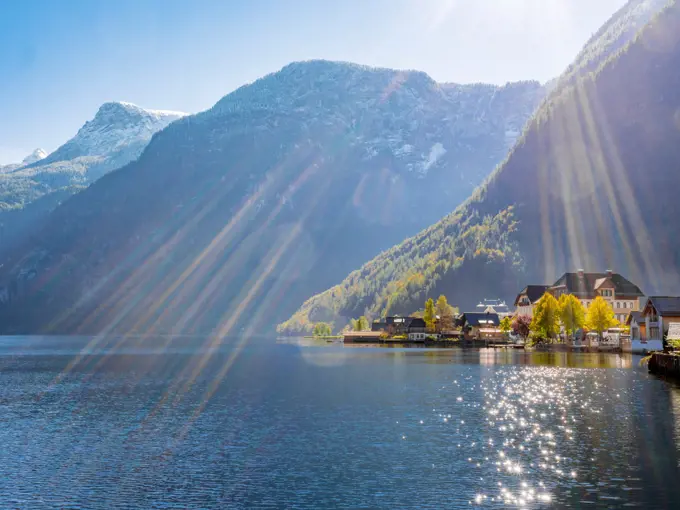 Hallstätter See, Salzkammergut, Oberösterreich, Österreich, Europa;Lake Hallstatt, Salzkammergut, Austria, Europe