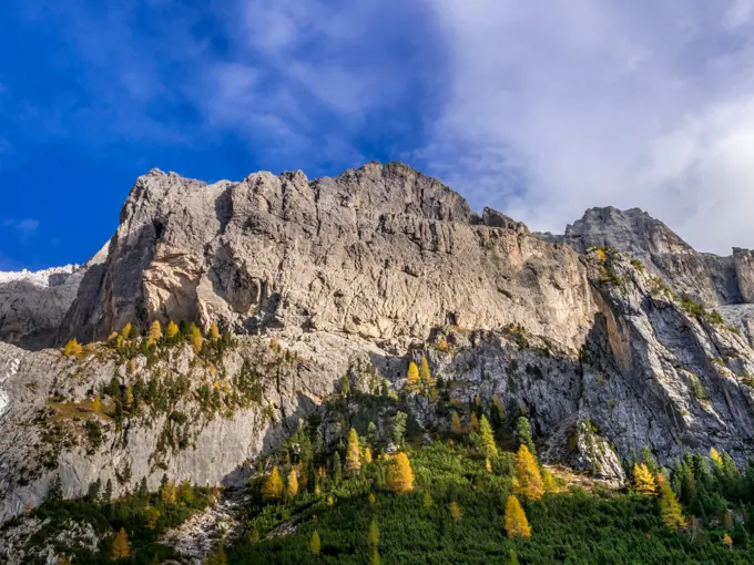 Berglandschaft am Sellajoch, Dolomiten, Südtirol, Italien, Europa;Dolomites, Sella Pass South Tyrol, Italy