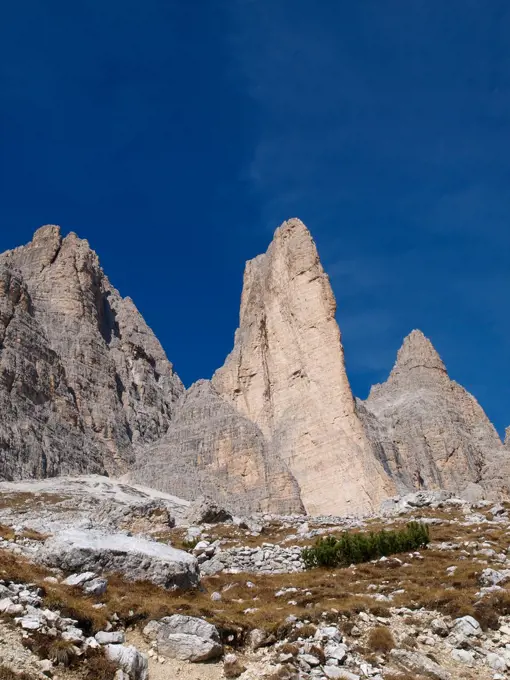 The Tre Cime, Dolomites, South Tyrol, Italy, Die Drei Zinnen;The Tre Cime, Dolomites, South Tyrol, Italy