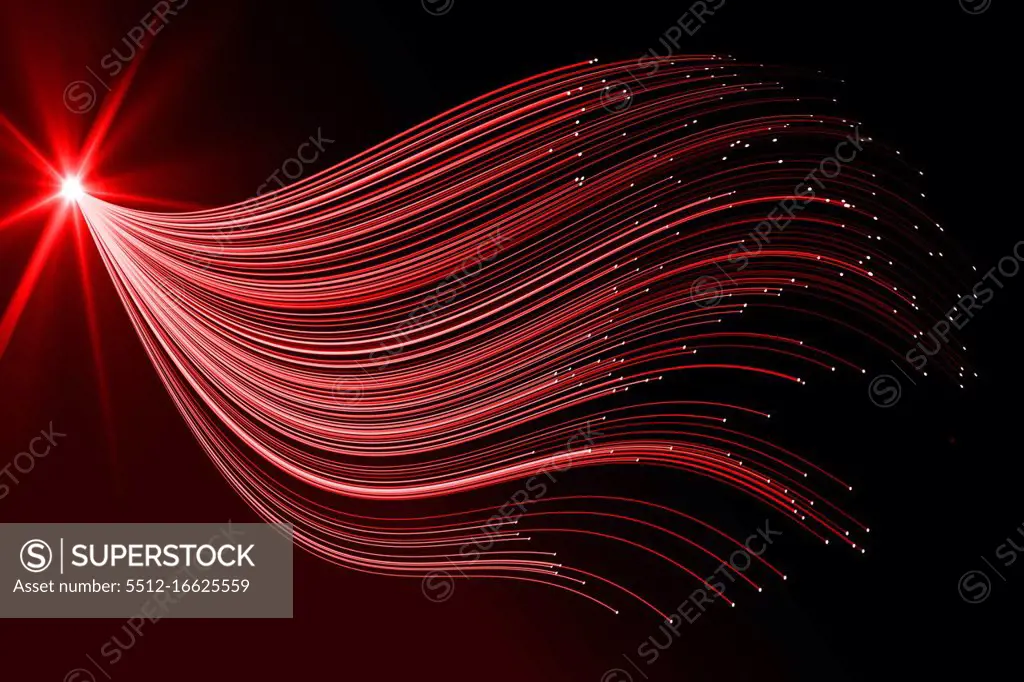 Abstract technology background in red and black