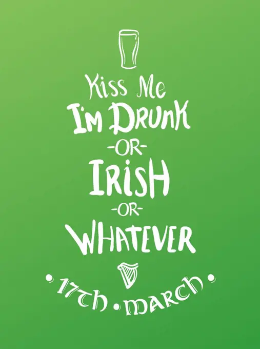 Digitally generated St Patricks day greeting vector