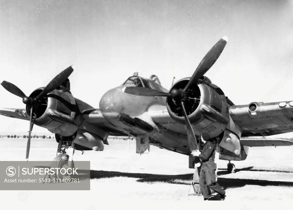 Bristol Beaufighter - Tocumwal opp. training unit. January 16, 1945.