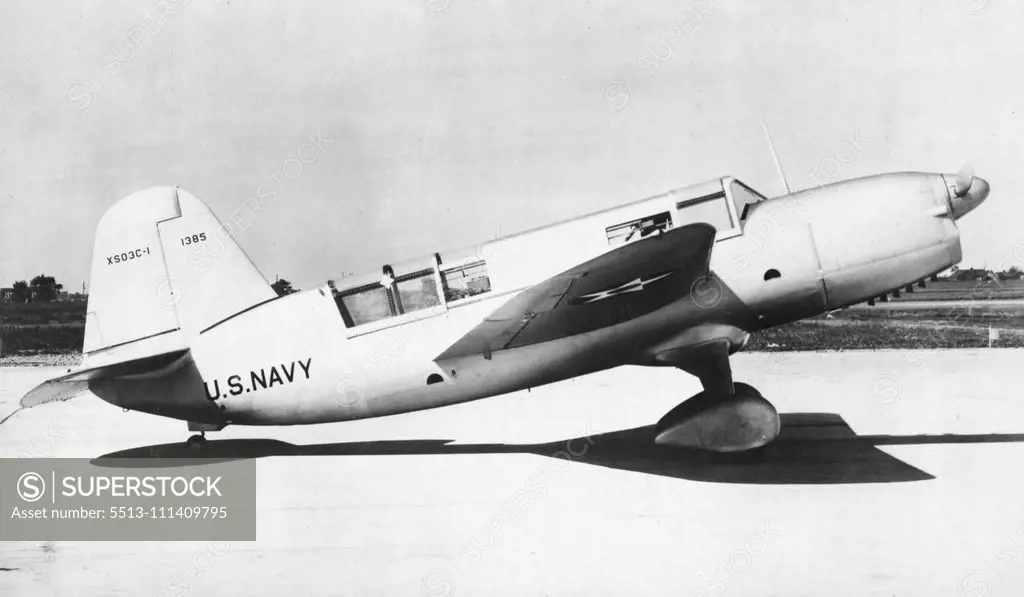 The U.S. Navy's Fighting Force Above The Sea -- The Curtiss "Seagull" (S03C) scouting plane is one of the latest in its field. It can be equipped with floats or wheels. November 16, 1942.