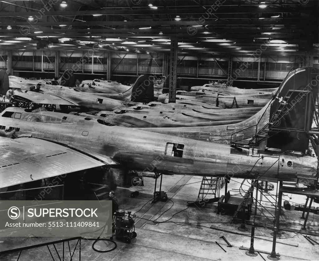 97 Construction Of Aero planes Parts. June 6, 1942. (Photo by Pictorial Press).