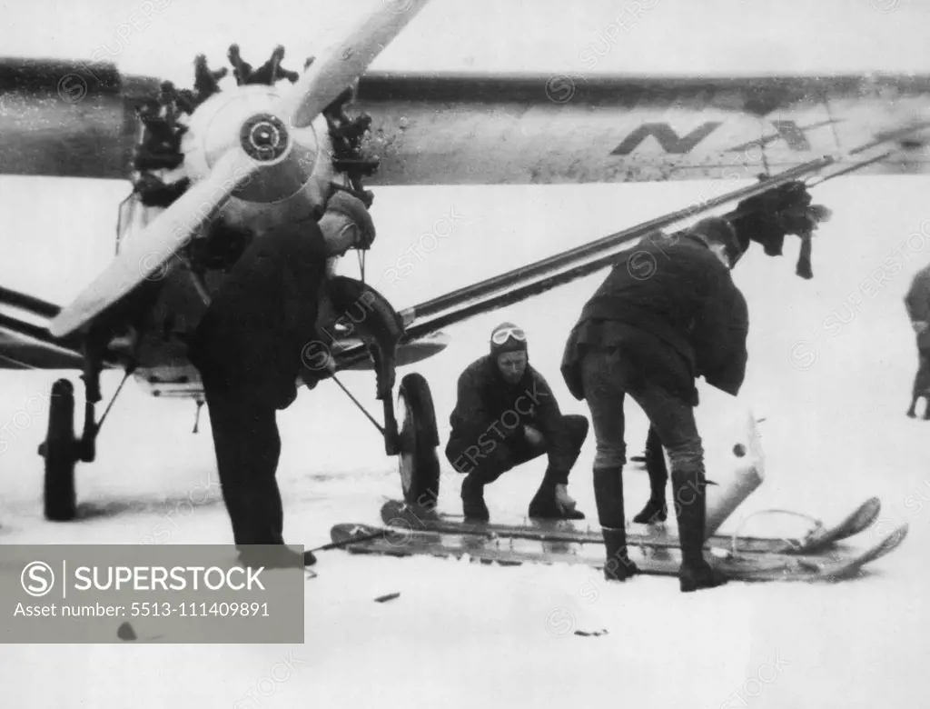 96B - Commander Byrd's Plane For The South Pole. April 30, 1928. (Photo by International Newsreel).