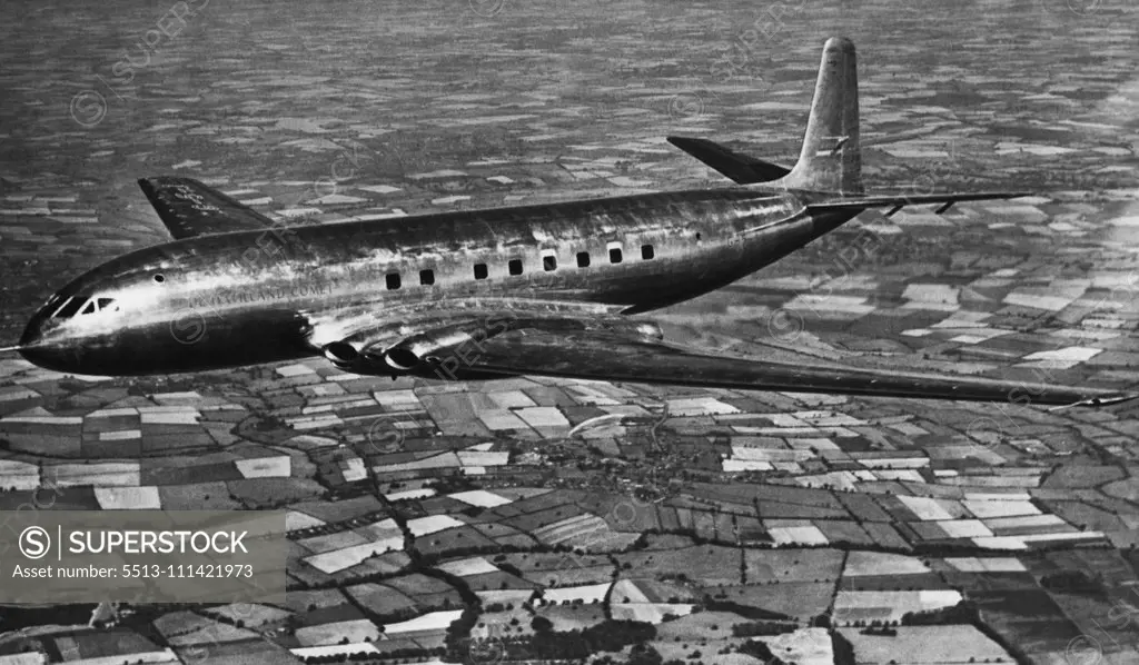 AV - 86F D H Comet Jet airliner. August 29, 1949.