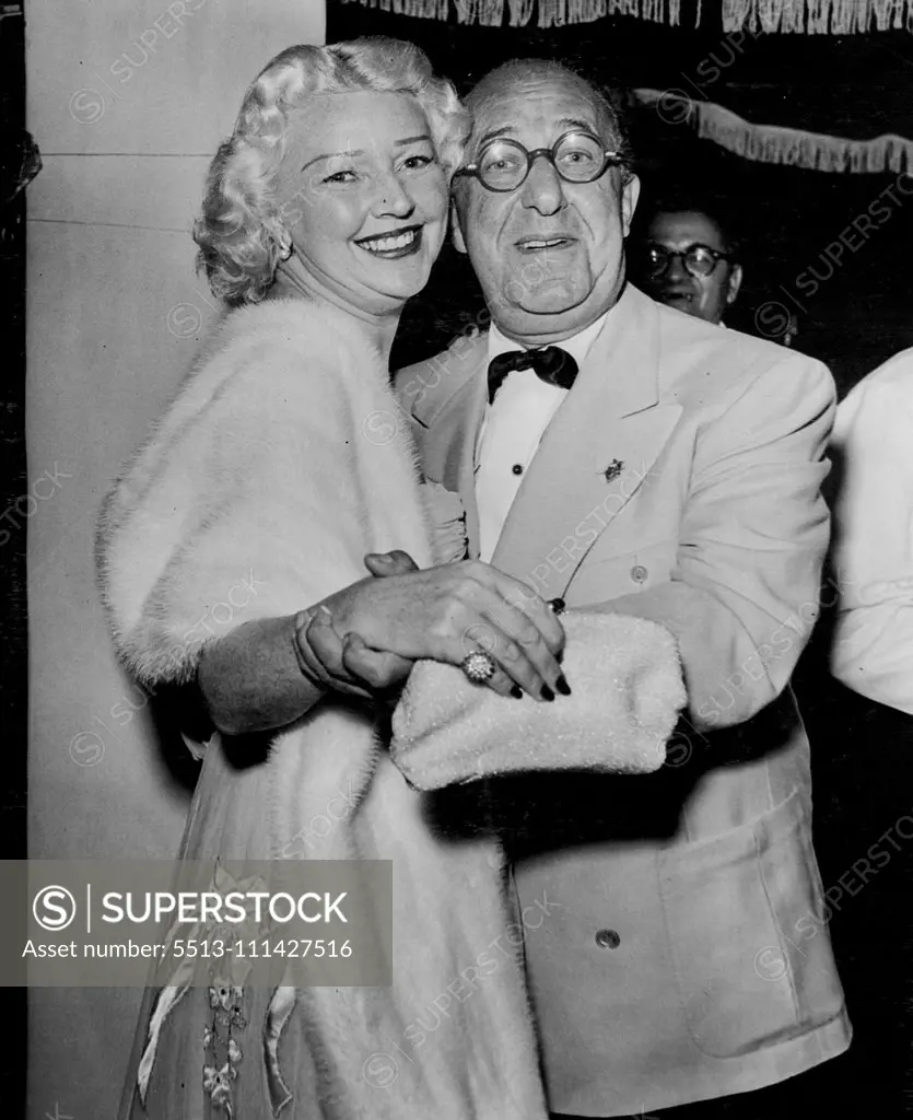 Ed Wynn & Wife. January 15, 1953.