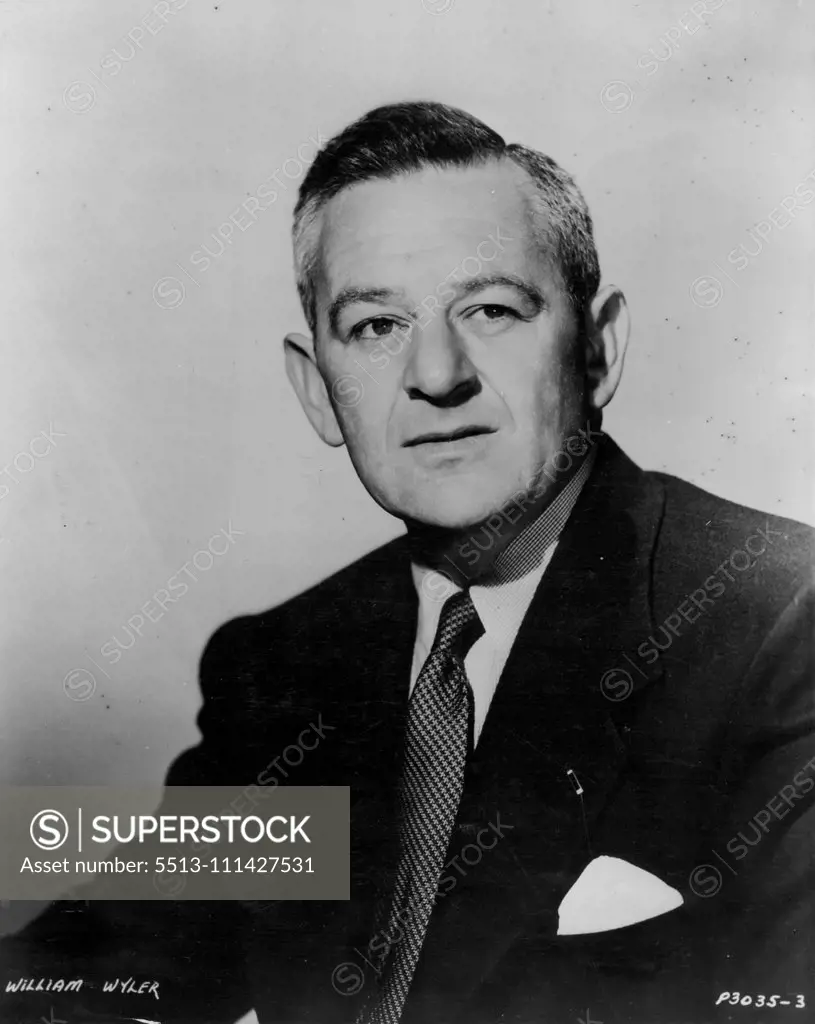 William Wyler has already collected two academy awards for his direction of "Mrs. Miniver" and "The Best Years of Our Lives". He has again been nominated for his work with Paramount's "The Heiress". March 29, 1950.