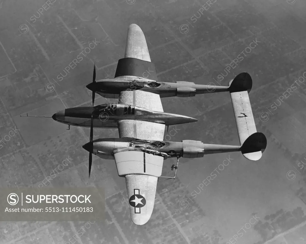 Lockheed Lightning Sword fish "flying wind tunnel". February 05, 1946.