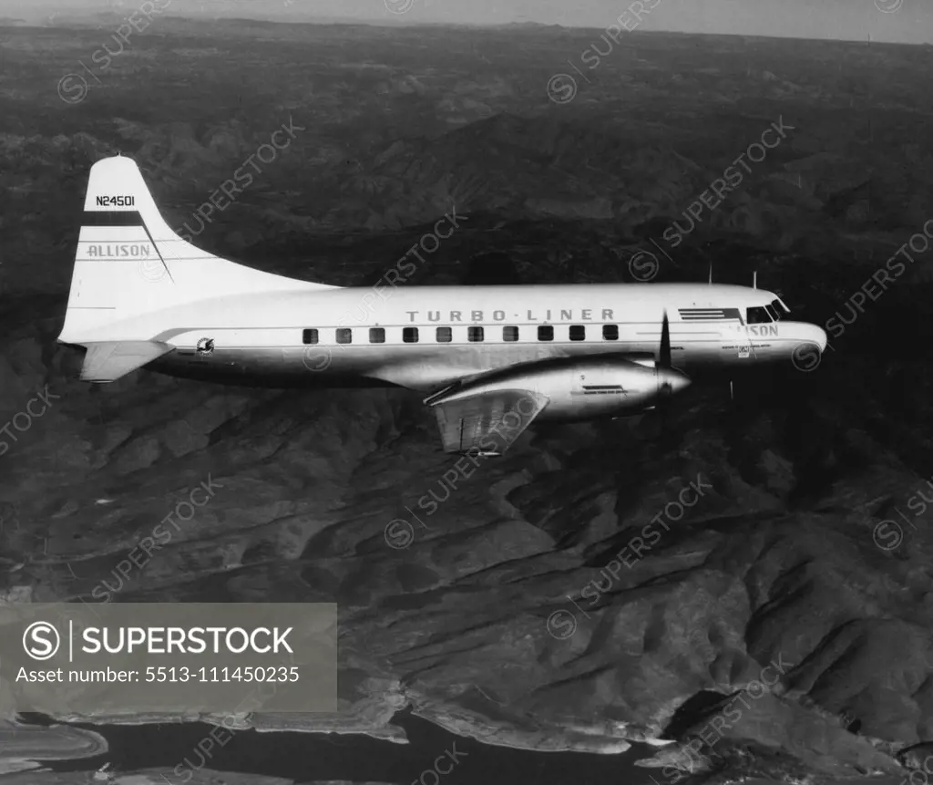 545C Consolidated - Workers Convair Turbo - Liner. April 5, 1951. (Photo by Consolidated Vultee Aircraft Corp.).