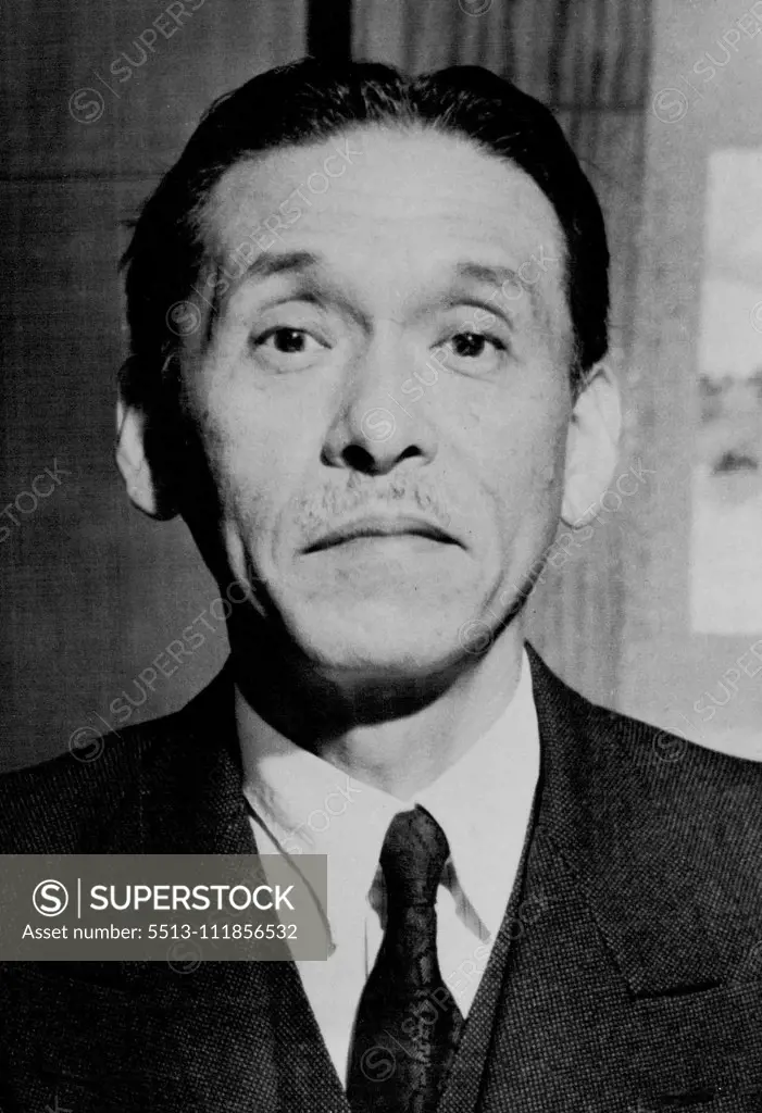 Hitoshi Ashida - Japanese Politician - Premier 1947-48. March 18, 1948. (Photo by Associated Press Wirephoto).;Hitoshi Ashida - Japanese Politician - Premier 1947-48.