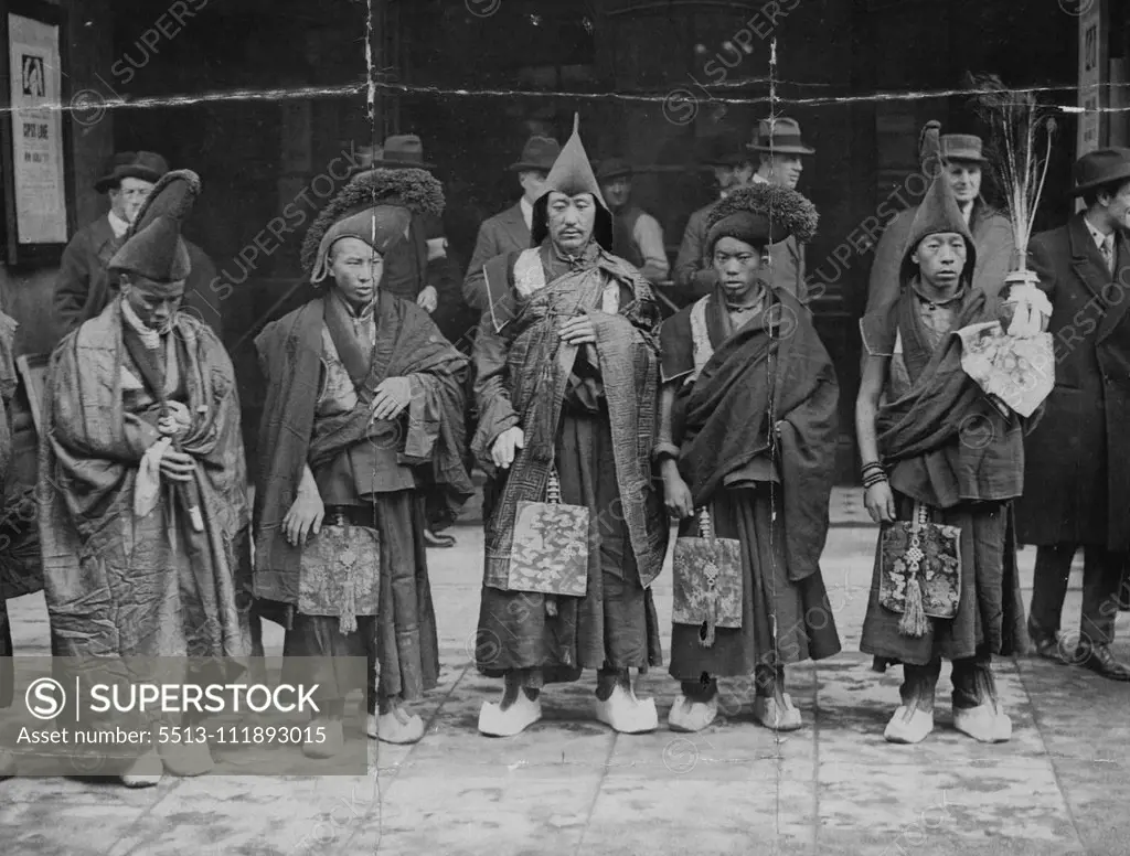 Lama Priest & Temples Religion. November 04, 1948. (Photo by L.N.A.).;Lama Priest & Temples Religion.