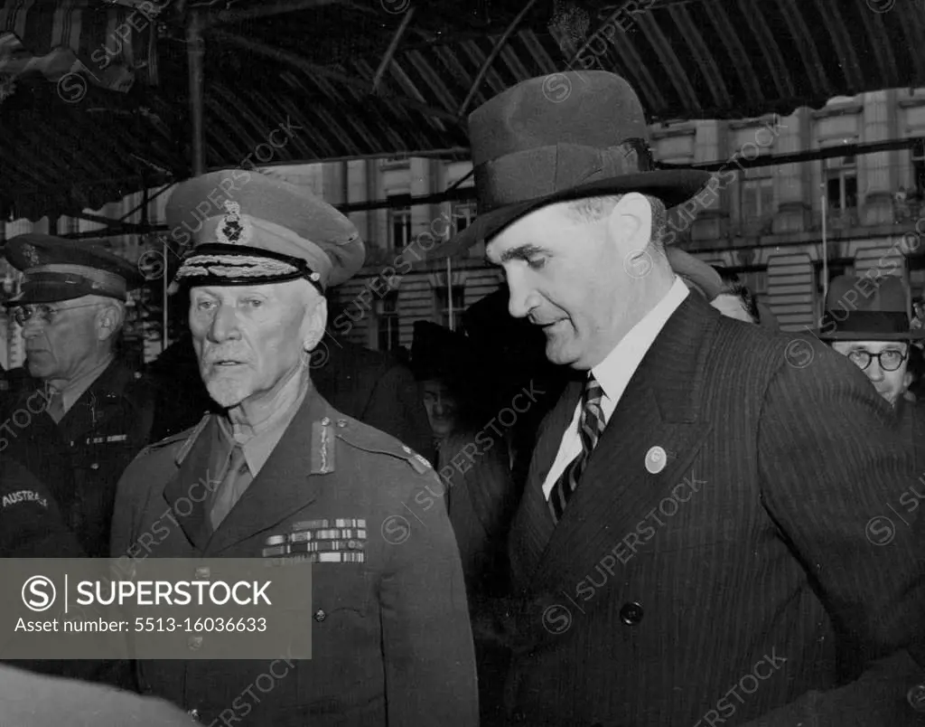 In 1945, he attended the opening of the UN in San Francisco. Next to him was South Africa's Field-Marshal Jan Christian Smuts. June 25, 1945. 