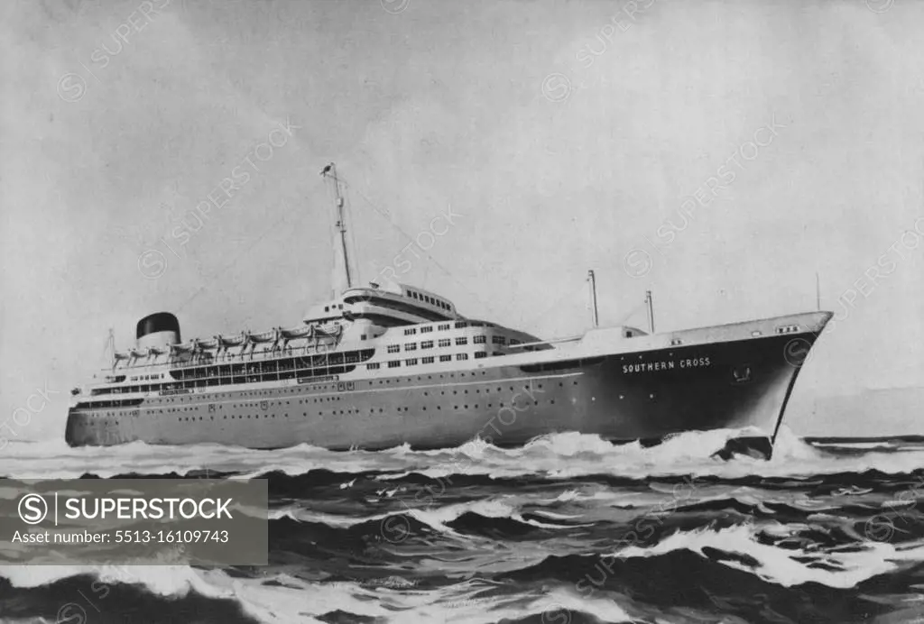 "Southern Cross" - Liner - Merchant Shipping. September 14, 1954. 