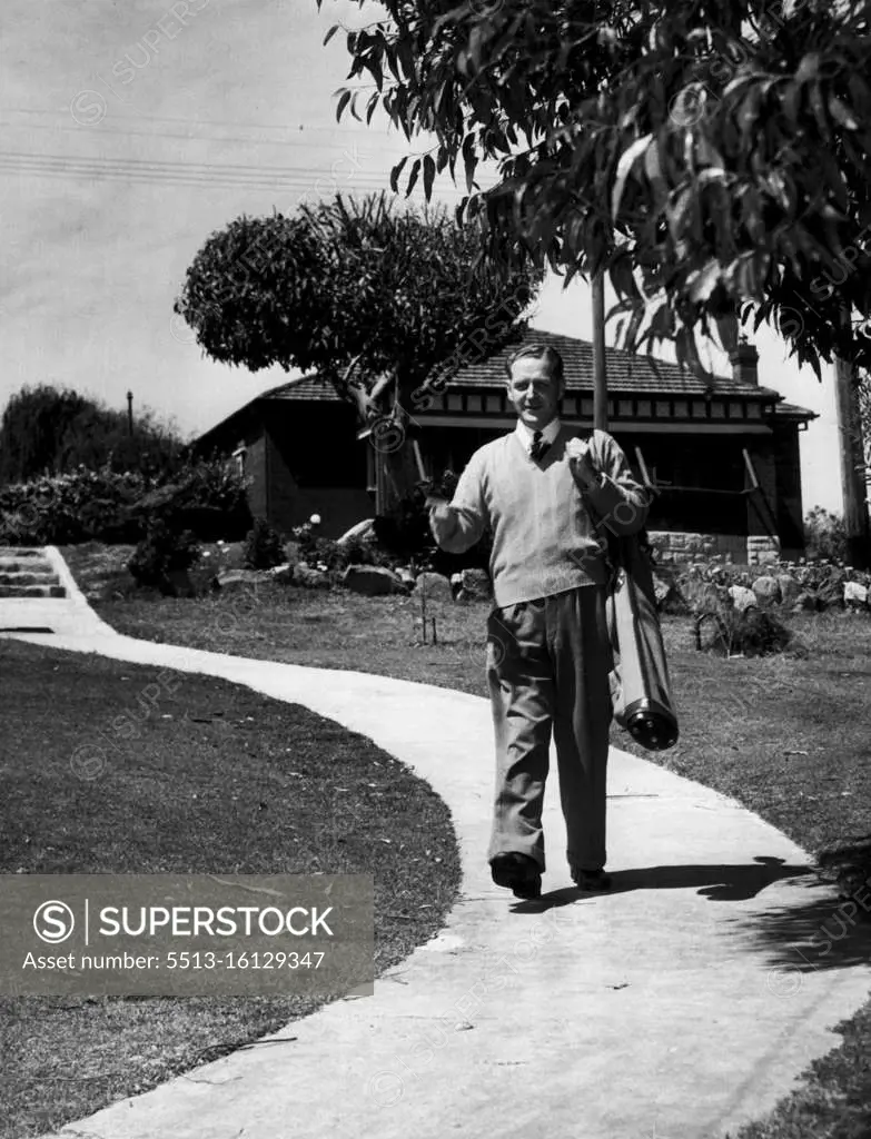 Rev. Gordon Powell at St. Stephen's church MacQuarie St. November 11, 1953.