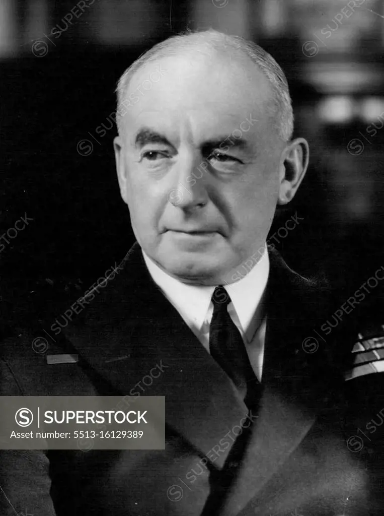 First Sea Lord, Admiral Sir Dudley Pound: forced to make the most unpleasant decision of his career. February 23, 1940.