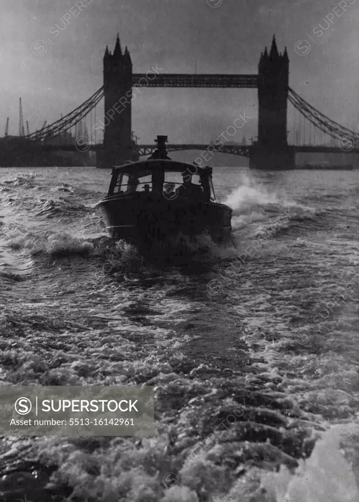 The Police Force Of The River Thames An evening study on the River Thames: a police patrol boat at speed, with the Tower Bridge looming in the background. The oldest part of London's Metropolitan Police Force, the Thames River Police, was formed in 1798. In 1839, ten years after Sir Robert Peel had formed his police force, the two combined to become the Metropolitan Police as we know it today. The River Police Station at Wapping is built on the site of London's oldest court - the "Thames Police Court". Although they keep a sharp lookout for wrongdoers, the River Police are more often employed in rendering first aid to drowning people, or helping river workers, than in making arrests. April 11, 1946.