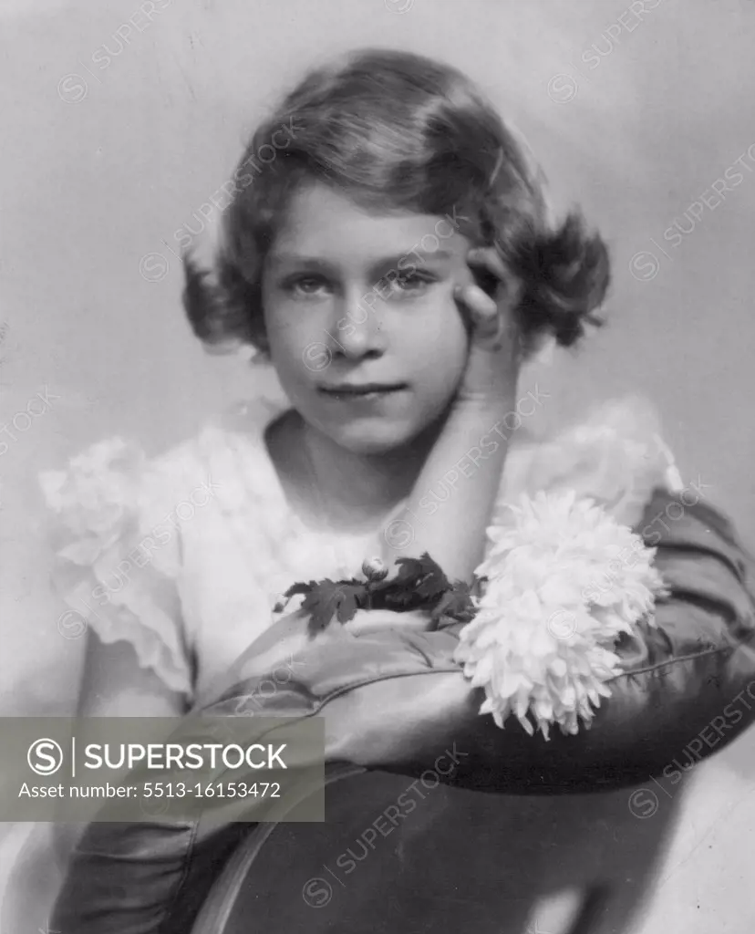 Queen Elizabeth II - Early And Childhood Scenes. May 15, 1937. (Photo by Marcus Adams).