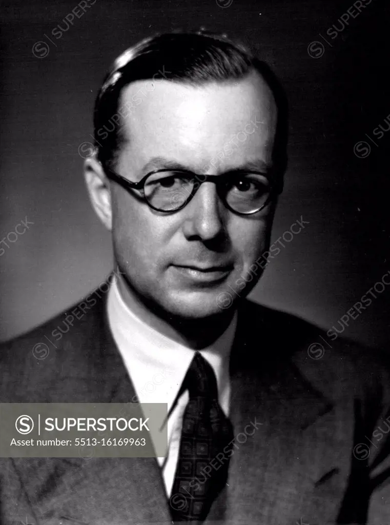 Sir Edwin Noel Plowden, KCB, KBE. - Chairman of the Atomic Energy Research Authority; formerly Chief Planning Officer and Chairman of the Economic Planning Board. September 14, 1954. (Photo by Fayer, Camera Press).