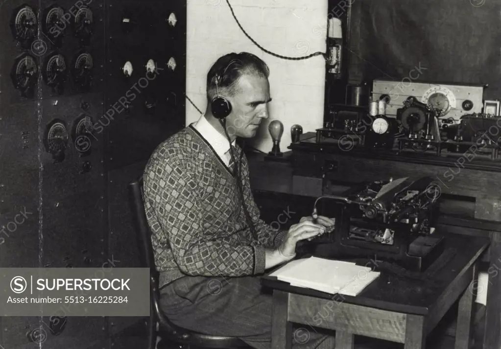 C.R. Stanfield operator at A.W.A. at La Perouse who were constantly in touch with Southern Cross. May 16, 1935.