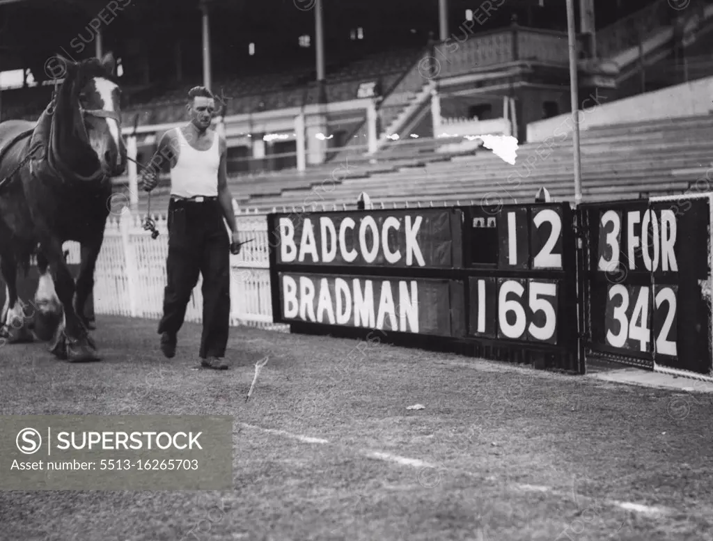 Scoreboard Cricket Ground - Sydney & Suburbs. March 01, 1937.