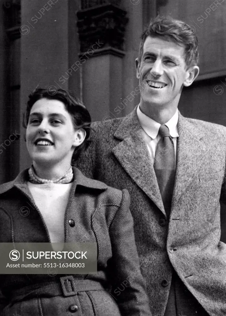 Sir Edmund Hillary - With Wife & Family (Not Mother & Father or Sister, Br.) - Personality. August 1, 1953.