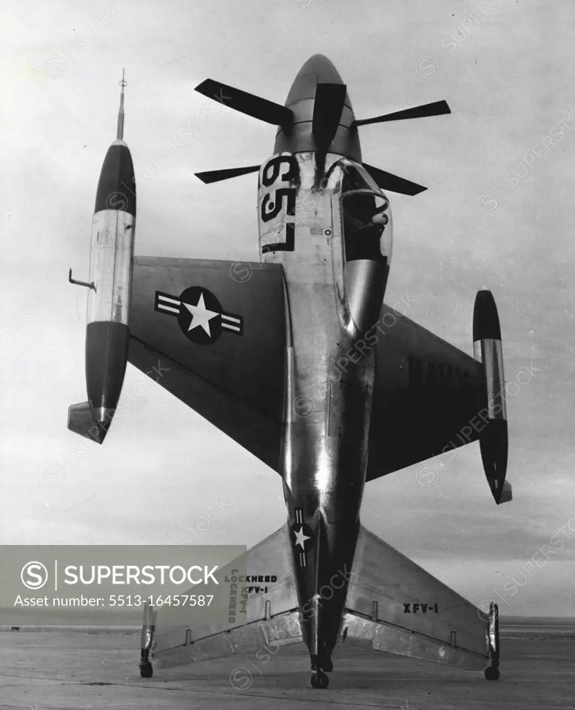 Lockheed Pogo - Aviation. March 25, 1954.