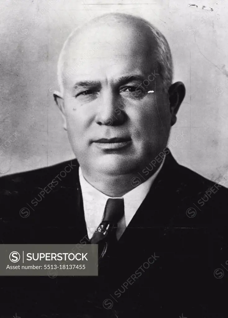 ***** Politicians: Nikita Khrushchev -- Secretary-General of the Communist party of the U.S.S.R. March 16, 1955. (Photo by Camera Press).