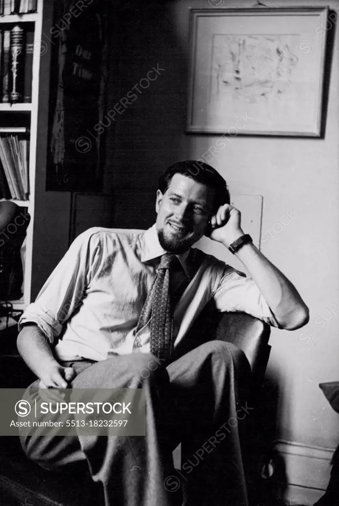 Ronald Searle, Cartoonist. January 16, 1950. (Photo by Tom L. Blau, Camera Press).