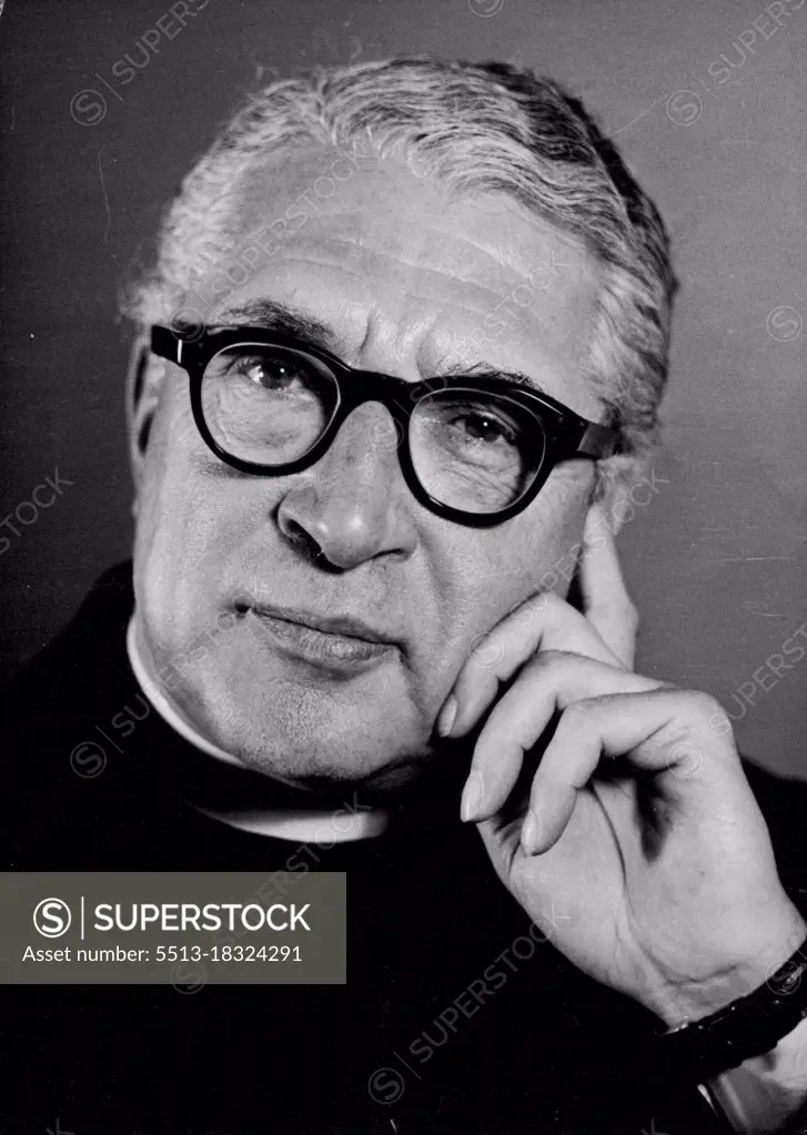 The Rev. William Edwin R. Sangster, M.A., Ph.D. - Minister of the Westminster Central Hall, London; President of the Methodist Conference, 1950. January 10, 1955. (Photo by Peter Abbey, Camera Press).