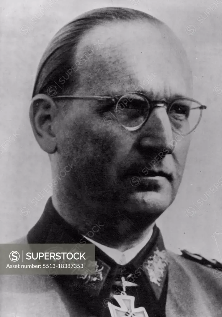 General Hans Speidel - Top Military advisor of Dr. Adenauer's Government. October 03, 1951. (Photo by Camera Press).