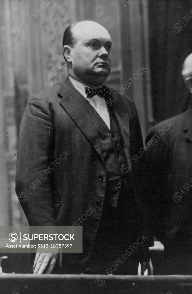 M. Paul-Henri Spaak, Prime Minister Of Belgium. May 26, 1948. (Photo by Pictorial Press).