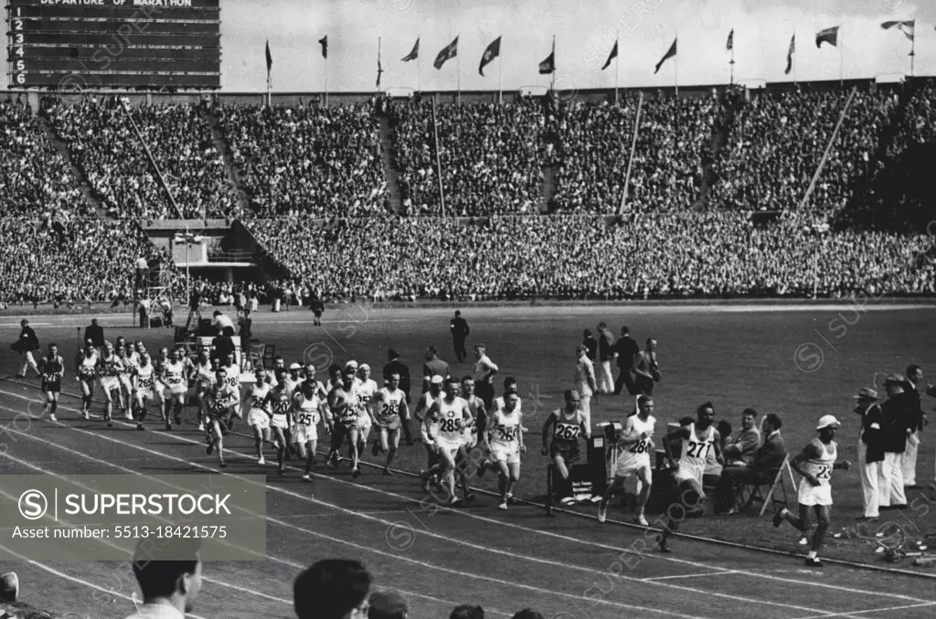 Olympic Games. August 06, 1948. (Photo by Olympic Photo Association).