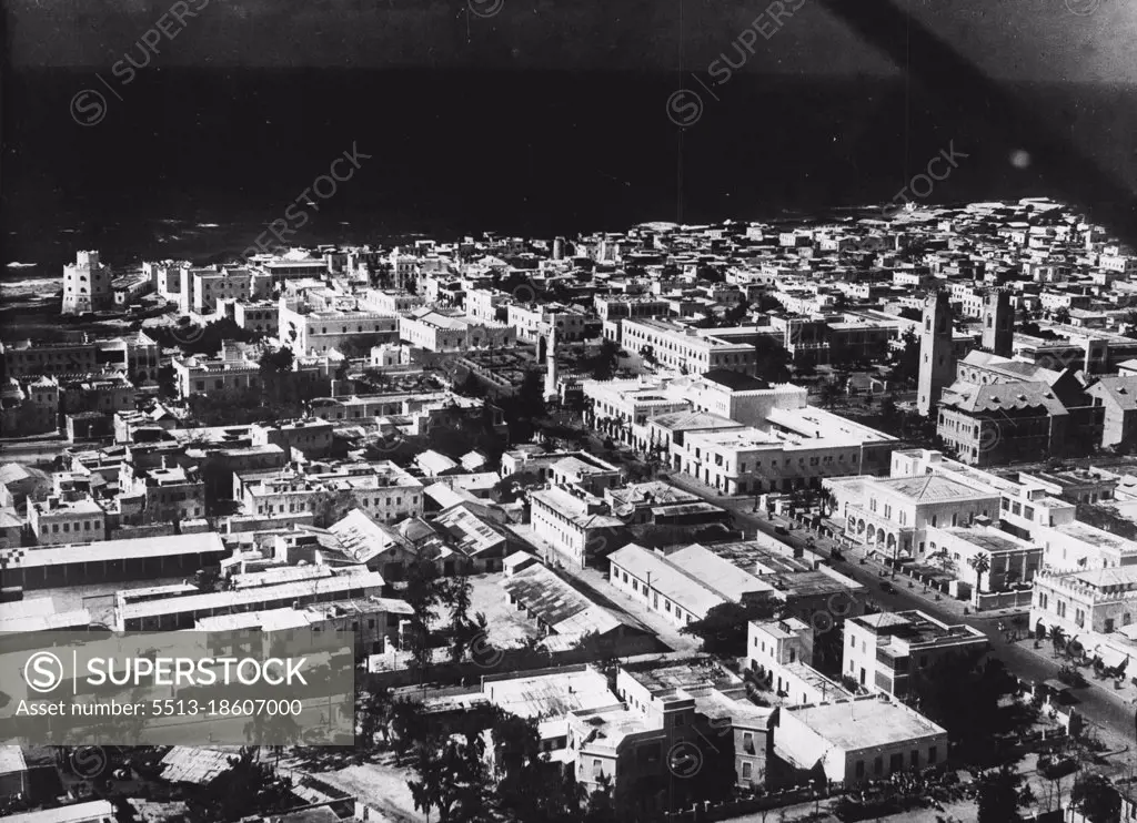 Mogadiscio, Capital Of Somaliland -- Population 65,000. - Somaliland is to be administered by Italy as a Trust Territory until it atteins independence in ten years. October 04, 1951. (Photo by Camera Press).