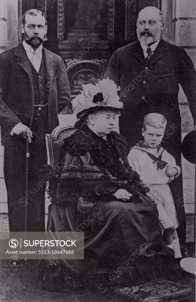 Four Generations -- Her Late Majesty Queen Victoria, his late Majesty King Edward, H.M. King George V, H.R.H. Edward. Prince of Wales. January 29, 1932.