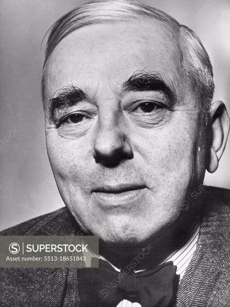 The Power Behind Adenauer -- Robert Pferdmenges -- Although practically unknown to the general public, Herr Robert Pferdmenges is by competent political observers often described as the man who, behind the scenes, exercises unrivalled power within Western Germany. Pferdmenges is seventy-three and at the beginning of 1954 he retired from his private banking firm in order to devote all his time to politics. He remains Chairman, or member, of the Executive Boards of twenty six major concerns in the Federal republic, among them banks, mines, insurance companies, steel works, textile firms, sugar refineries. March 14, 1951. (Photo by Max Ehlert, Camera Press).