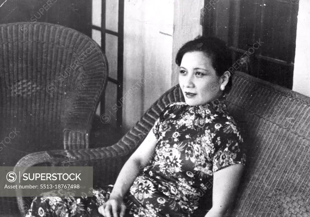 Madam Chiang Kai-shek. March 1, 1938. (Photo by ACME).