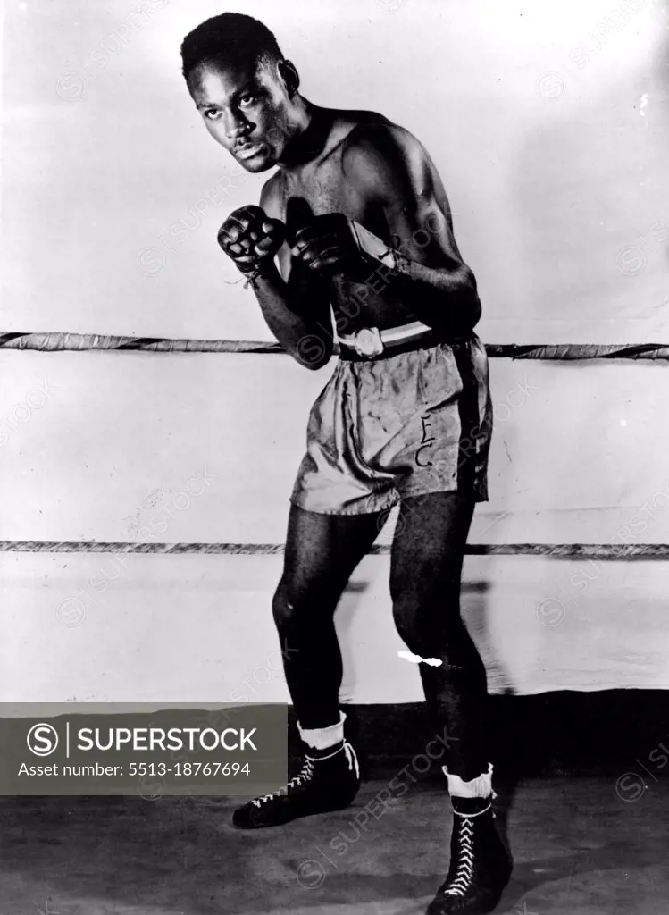 American Boxers:Ezzard CharlesFormer Heavyweight Boxing Champion of the World. March 27, 1954. (Photo by Camera Press).