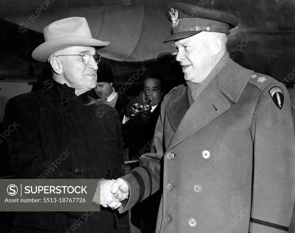 President Eisenhower - Gen. Wartime Pics. January 1, 1951. (Photo by United States Information Service).