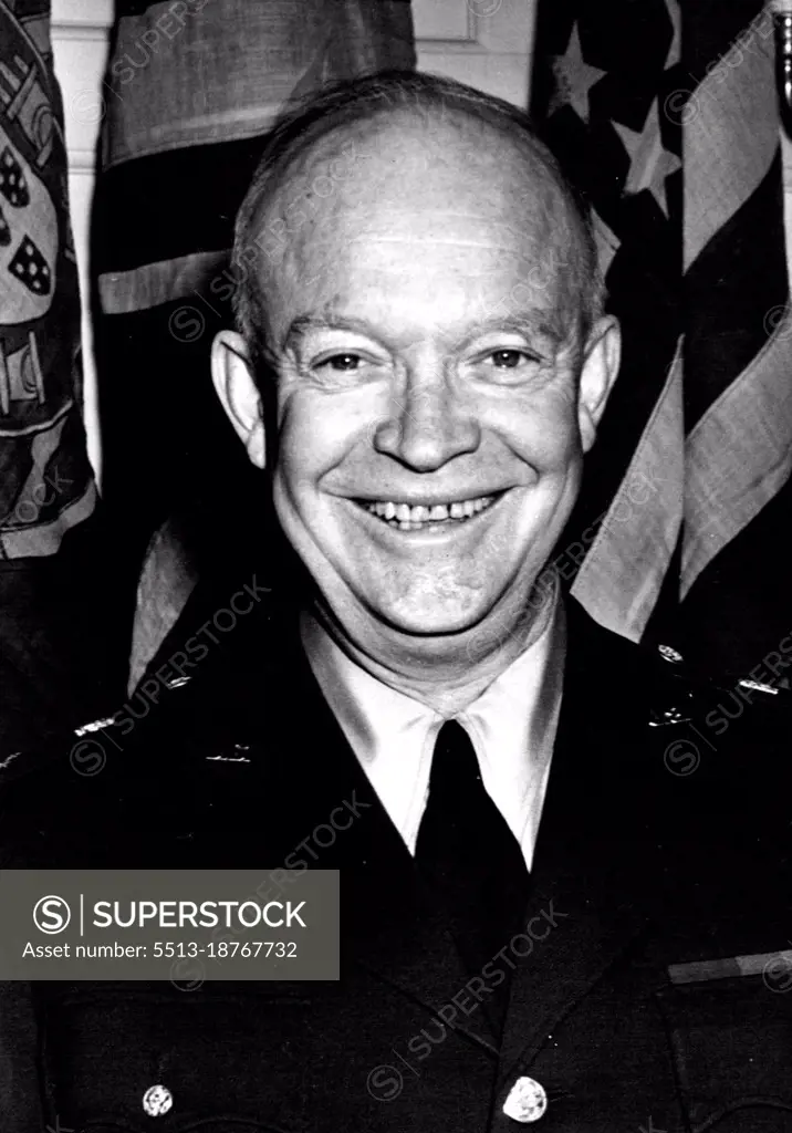 Smile Of Satisfaction Eisenhower Ends London TalksThe famous grin of General "Ike" Eisenhower seems to denote complete satisfaction as he leaves after meeting the Deputies Council in London today. January 16, 1951. (Photo by Fox Photos).