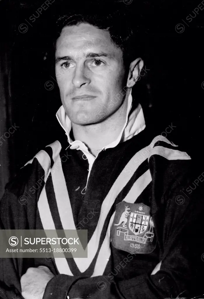 Darcy Henry - Western Suburbs International Five-Eight Center. July 29, 1955. 