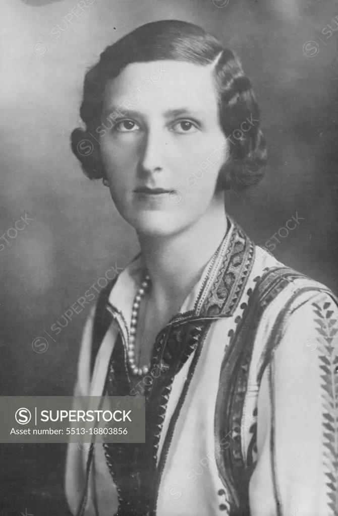 Bulgarian Royalty. A Recent Portrait of her Majesty Queen Johanna Of Bulgaria in Bulgarian National Costume. December 08, 1935. (Photo by Sport and General Press Agency Limited)