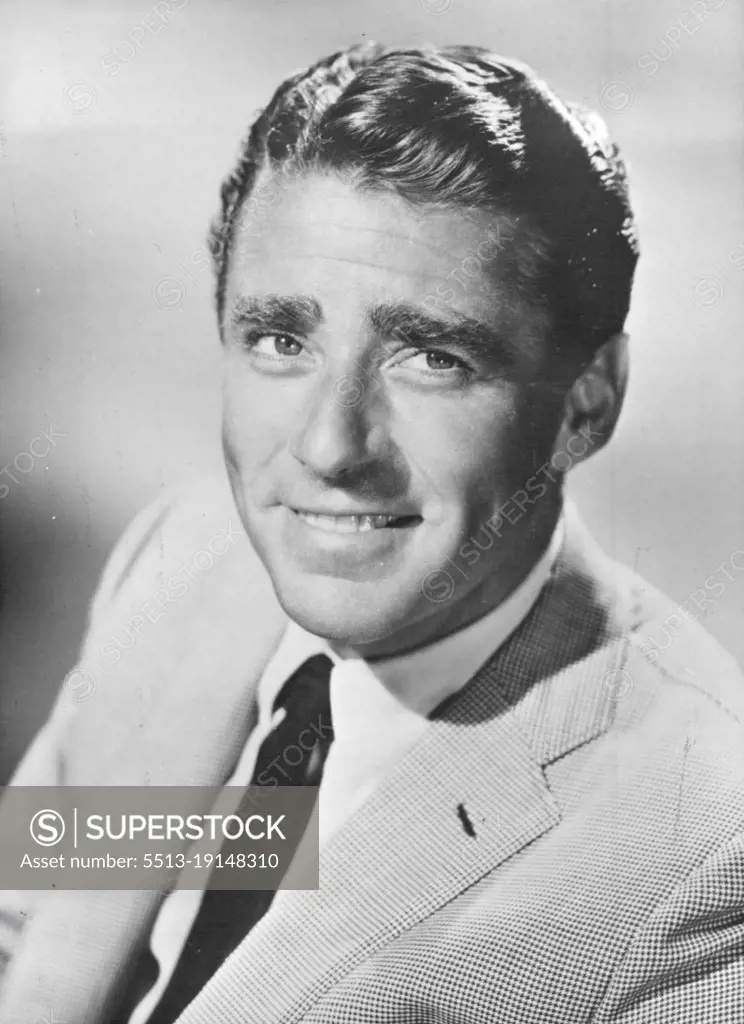 Peter Lawford - London - Born Screen Actor -- Has appeared in many Hollywood productions, including: Mrs. Miniver, White Cliffs of Dover, Picture of Dorian Gray and Royal Wedding. September 27, 1955. (Photo by Camera Press).