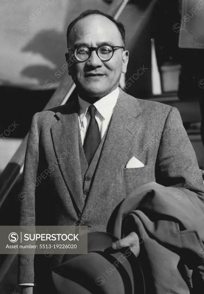 Shunichi Matsumoto - (Japanese Ambassador To London). May 30, 1955.